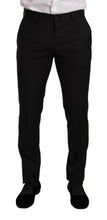 Black Check MARTINI SLIM FIT 2 Piece Suit Dolce & Gabbana