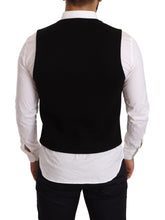 Black Cotton Single Breasted Waistcoat Dolce & Gabbana