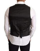 Black Wool Formal Waistcoat Dress Dolce & Gabbana