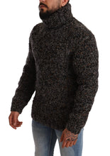Gray Wool Blend Turtleneck Pullover Sweater Dolce & Gabbana