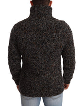 Gray Wool Blend Turtleneck Pullover Sweater Dolce & Gabbana