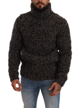 Gray Wool Blend Turtleneck Pullover Sweater Dolce & Gabbana