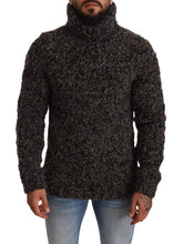 Gray Wool Blend Turtleneck Pullover Sweater Dolce & Gabbana