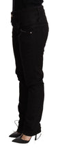 Black Low Waist Skinny Denim Jeans Trouser Acht