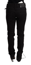 Black Low Waist Skinny Denim Jeans Trouser Acht