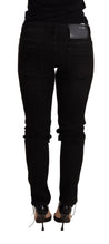Black Low Waist Skinny Denim Trouser Acht
