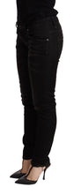 Black Low Waist Skinny Denim Trouser Acht
