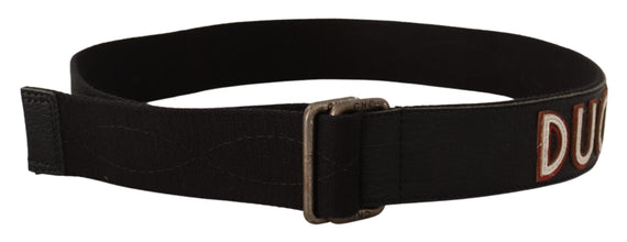Black Cotton Ducati Metal Buckle Belt Costume National