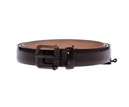 Brown Leather Logo Belt Cintura Belt Dolce & Gabbana
