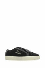 Sleek Black Canvas & Leather Low-Top Sneakers Saint Laurent