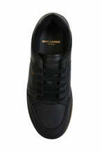 Elegant Black Low-Top Leather Sneakers Saint Laurent