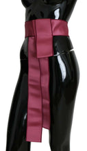 Pink 100% Silk 3 Button Closure Wide Waist Belt Dolce & Gabbana