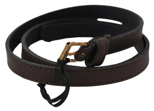 Brown Genuine Leather Skinny Fashion Dark MILA SCHÖN
