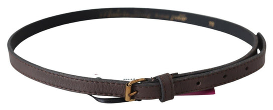 Brown Genuine Leather Skinny Fashion Dark MILA SCHÖN