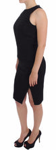Black Sheath Party Evening Knee Length Dress DAIZY SHELY