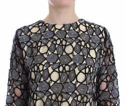 Black Cream Sheath Dress Shift Mini Dress Lanre Da Silva Ajayi