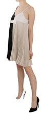 Black and White Mini Sleeve less A-line Princess Dress PINKO