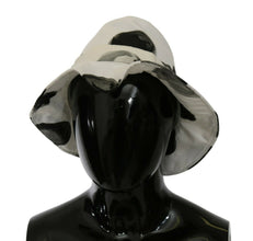White Cotton Big Polka Dot Pattern Bucket Hat Dolce & Gabbana