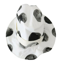 White Cotton Big Polka Dot Pattern Bucket Hat Dolce & Gabbana