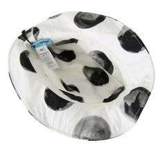 White Cotton Big Polka Dot Pattern Bucket Hat Dolce & Gabbana