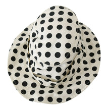 White 100% Cotton Polka Dot Design Trilby Hat Dolce & Gabbana