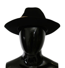 Black Lapin Amor Gignit Wide Brim Panama Hat Dolce & Gabbana