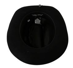 Black Lapin Amor Gignit Wide Brim Panama Hat Dolce & Gabbana