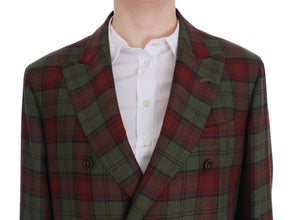 Green Wool Double Breasted Bordeaux BENCIVENGA