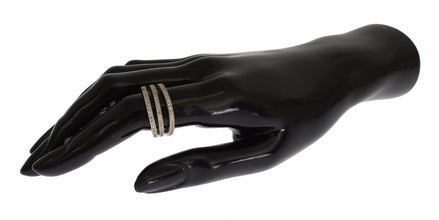 Silver Womens Clear CZ 925 Sterling Ring Nialaya