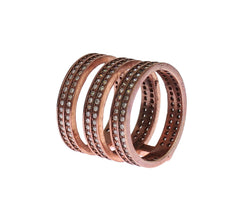 Gold 925 Silver Clear CZ Pink Ring Nialaya