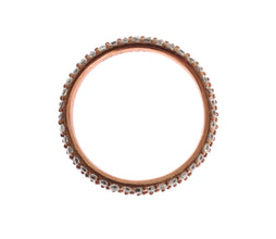 Pink Gold 925 Silver Clear CZ Ring Nialaya