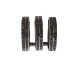 Black CZ Rhodium 925 Silver Ring Nialaya