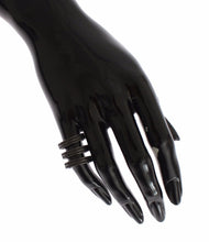 Black CZ Rhodium 925 Silver Ring Nialaya