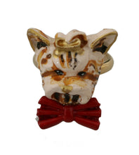 Gold Brass Resin Beige Dog Pet Branded Accessory Ring Dolce & Gabbana