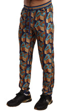 Multicolor Patterned Joggers Silk Pants Dolce & Gabbana