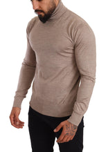 Beige Cashmere Turtleneck Pullover Sweater Dolce & Gabbana