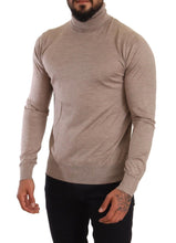 Beige Cashmere Turtleneck Pullover Sweater Dolce & Gabbana
