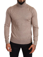 Beige Cashmere Turtleneck Pullover Sweater Dolce & Gabbana