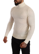 Cream Cashmere Turtleneck Pullover Sweater Dolce & Gabbana
