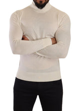 Cream Cashmere Turtleneck Pullover Sweater Dolce & Gabbana