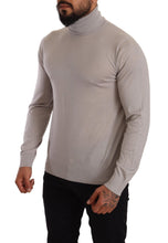 Gray Cashmere Turtleneck Pullover Sweater Dolce & Gabbana