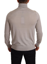 Gray Cashmere Turtleneck Pullover Sweater Dolce & Gabbana