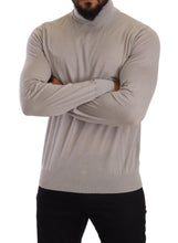 Gray Cashmere Turtleneck Pullover Sweater Dolce & Gabbana
