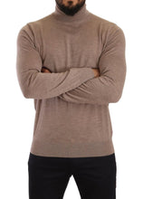 Brown Cashmere Turtleneck Pullover Sweater Dolce & Gabbana