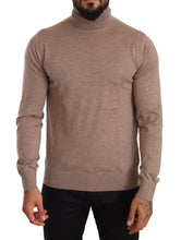 Brown Cashmere Turtleneck Pullover Sweater Dolce & Gabbana