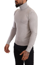 Gray Cashmere Turtleneck Pullover Sweater Dolce & Gabbana
