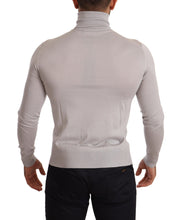 Gray Cashmere Turtleneck Pullover Sweater Dolce & Gabbana