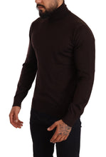 Brown Cashmere Turtleneck Pullover Sweater Dolce & Gabbana