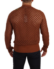 Brown Leopard Butterfly Cardigan Sweater Dolce & Gabbana