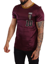 Purple Sport 10 Embroidery Crewneck T-shirt Dolce & Gabbana
